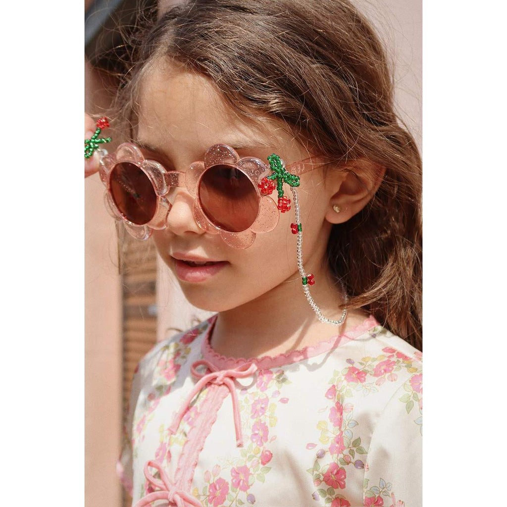 Konges Sløjd - Flower sunglasses - Junior - Glitter Rose | Scout & Co