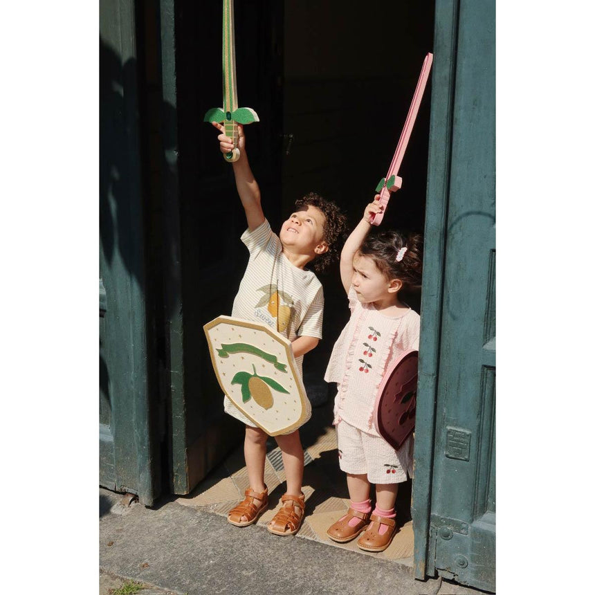 Konges Sløjd - Famo T-shirt + shorts set - Tea stripe | Scout & Co