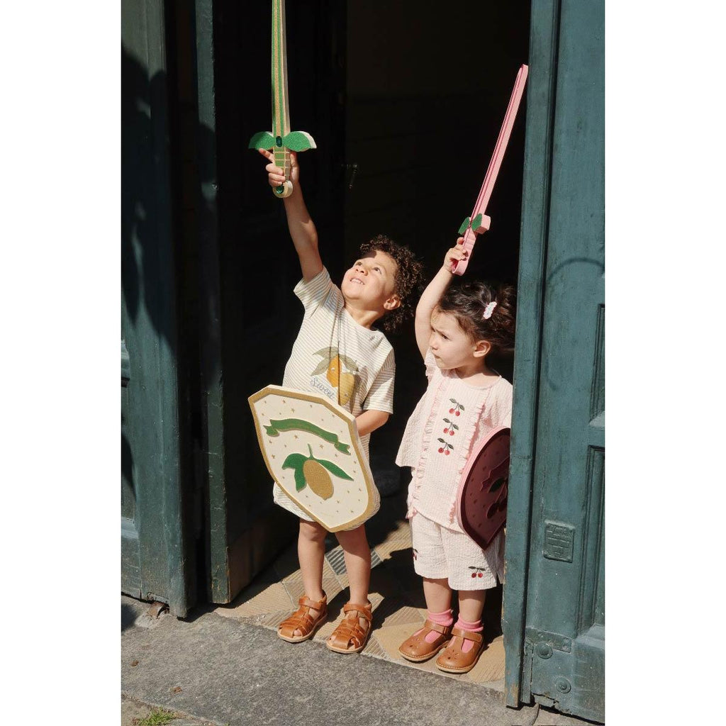 Konges Sløjd - Famo T-shirt + shorts set - Tea stripe | Scout & Co