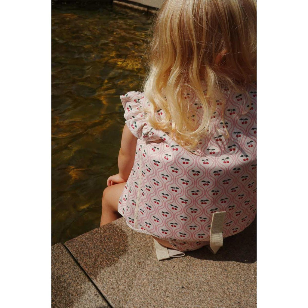 Konges Sløjd - Avery frill float vest - Cherry Pink Motif | Scout & Co