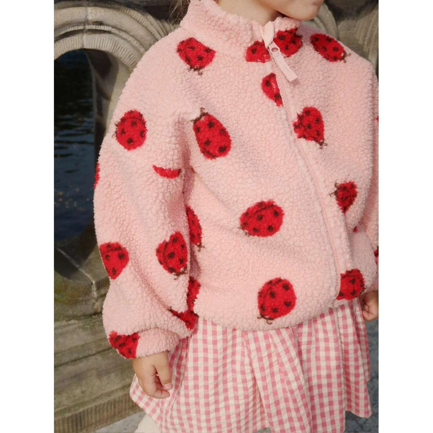 Konges Sløjd - Jody teddy jacket - Ladybug Pink | Scout & Co
