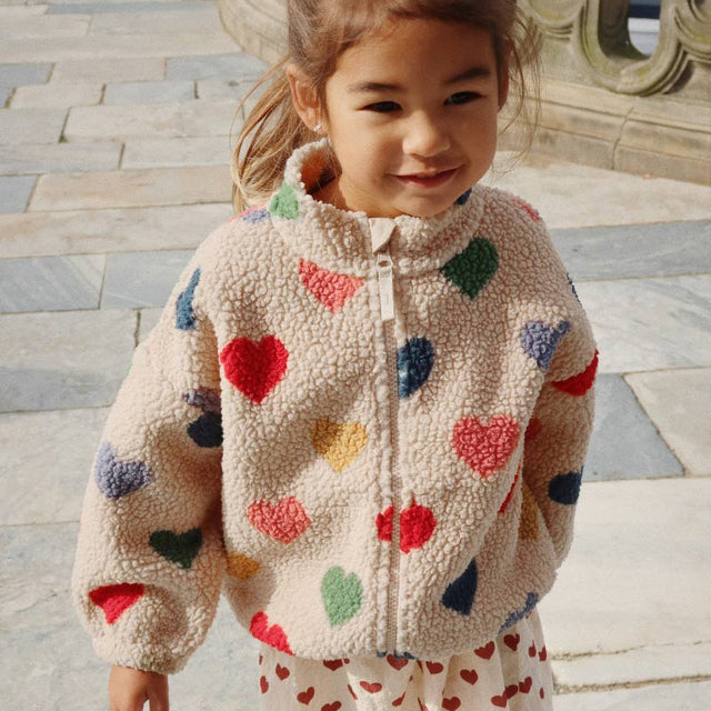 Konges Sløjd - Jody teddy jacket - Bon Coeur Coloré | Scout & Co