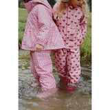Konges Sløjd - Rainy Palme girl rain set - Amour Pink | Scout & Co