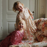 Konges Sløjd - Lila sequins bow dress - Gold glitter | Scout & Co