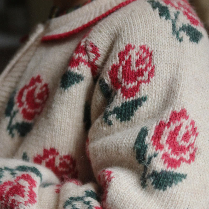 Konges Sløjd - Belou knit collar cardigan - Rose | Scout & Co