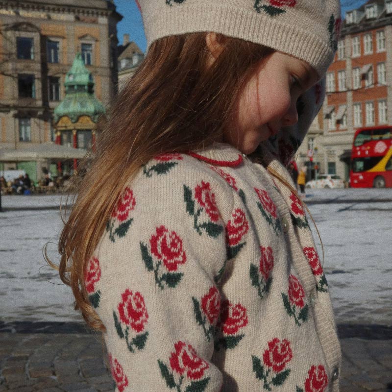 Konges Sløjd - Belou knit collar cardigan - Rose | Scout & Co