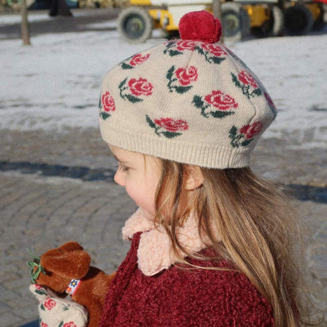 Konges Sløjd - Belou knit beret - Rose | Scout & Co