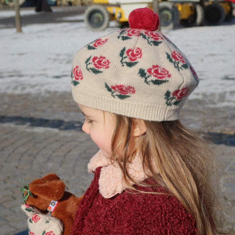 Konges Sløjd - Belou knit beret - Rose | Scout & Co