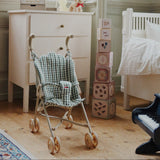 Konges Sløjd - Cheeky Doll stroller - Smoke Pine Check | Scout & Co