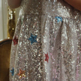 Konges Sløjd - Starla star dust dress - Star Sequin Silver | Scout & Co