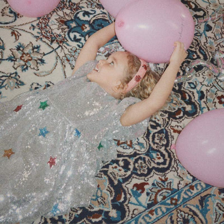 Konges Sløjd - Starla star dust dress - Star Sequin Silver | Scout & Co
