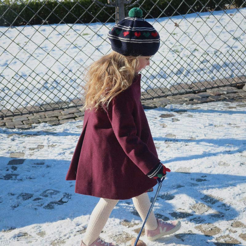 Konges Sløjd - Belou knit beret - Hearts | Scout & Co