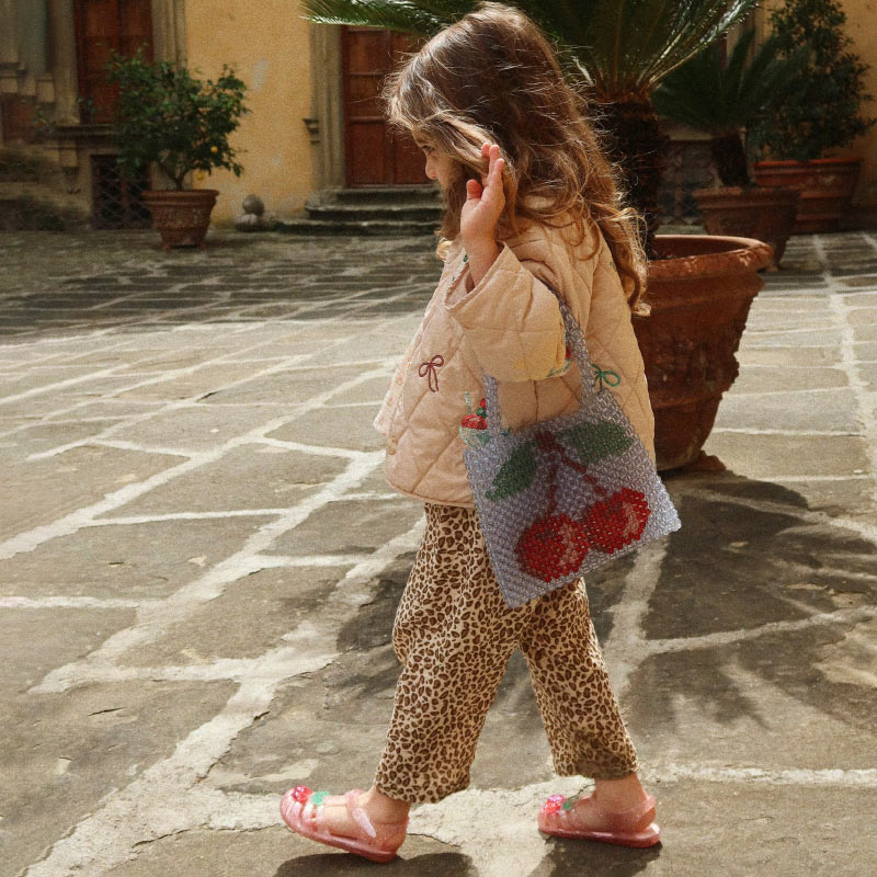 Konges Sløjd - Perla beaded bag - Cherry Blue | Scout & Co