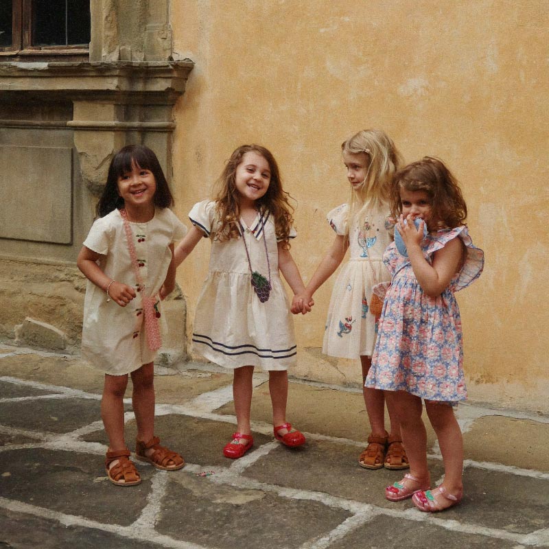 Konges Sløjd - Allie sailor dress - Eggnog | Scout & Co