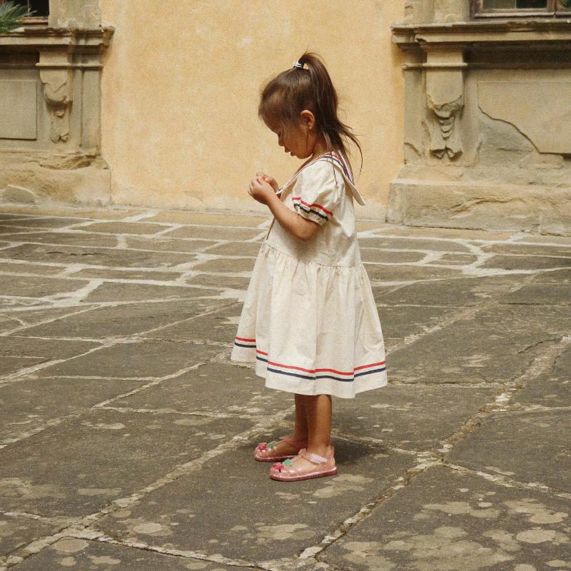 Konges Sløjd - Allie sailor dress - Eggnog | Scout & Co