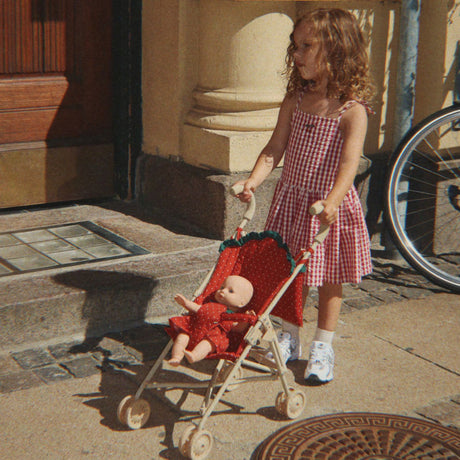 Konges Sløjd - Strawberry doll stroller - Fraise dot | Scout & Co