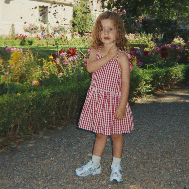 Konges Sløjd - Isotta dress - Raspberry Check | Scout & Co