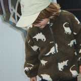 Konges Sløjd - Jody teddy jacket - Dino Silhouette | Scout & Co