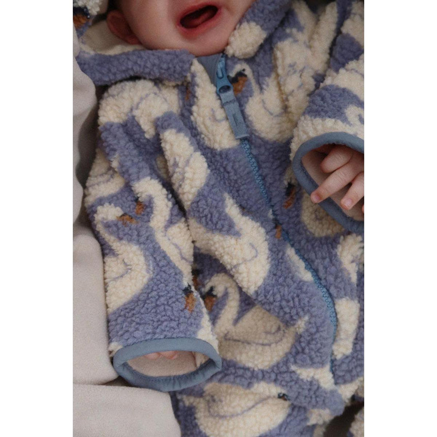Konges Sløjd - Jody teddy onesie - Swan | Scout & Co