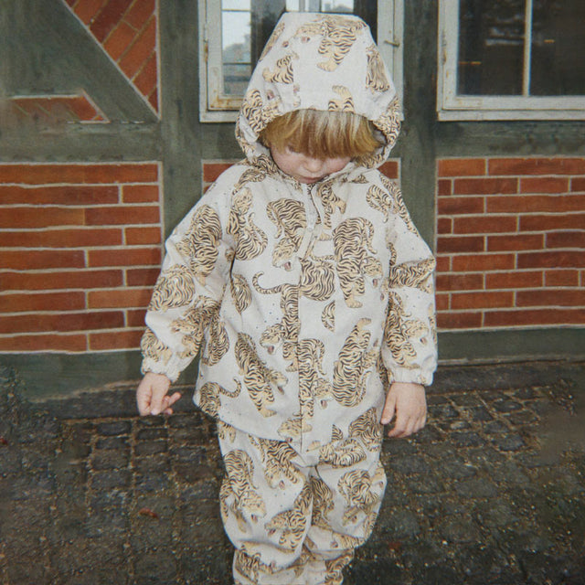 Konges Sløjd - Rainy Palme rain set - Panthera Beige | Scout & Co
