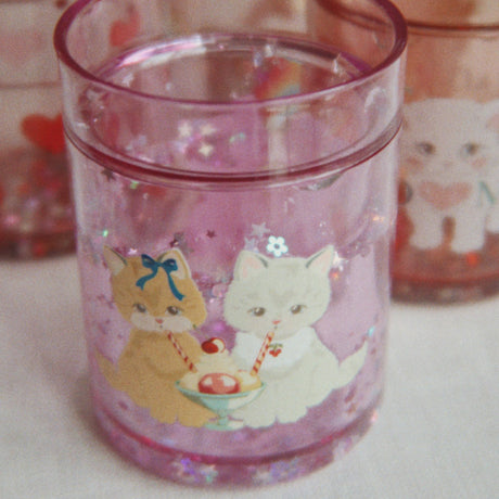 Konges Sløjd - Glitter cups - set of 4 - kittens, rainbows & hearts | Scout & Co