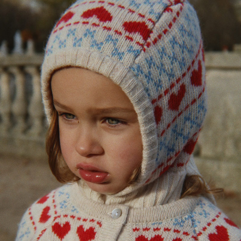 Konges Sløjd - Belou knit balaclava - Heart