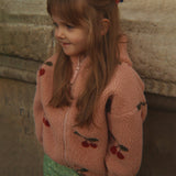 Konges Sløjd - Jody teddy jacket - Ma Grande Cerise Blush | Scout & Co
