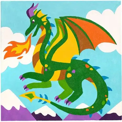 Ooly - Colorific Paint By Numbers Canvas Kit - Fantastic Dragon | Scout & Co