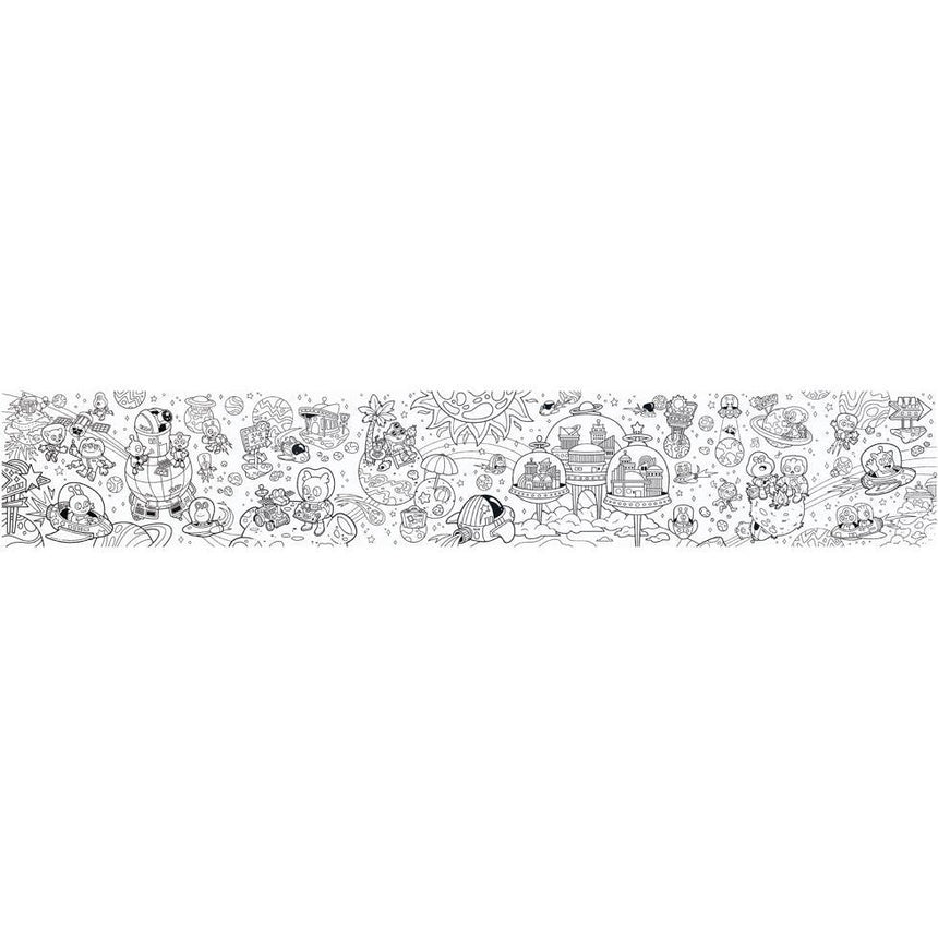 Ooly - Picturesque Panorama fold-out colouring book - Alien Universe | Scout & Co
