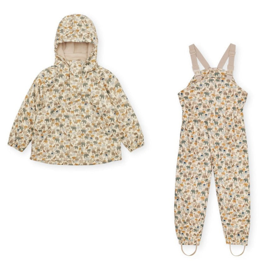 Konges Sløjd - Rainy Palme rainwear set - Safari | Scout & Co