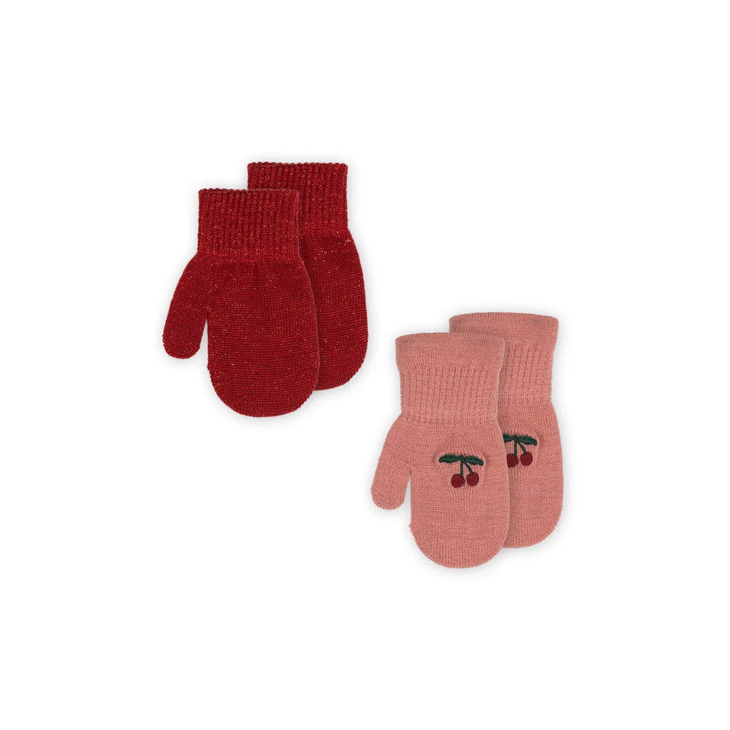 Konges Sløjd - Cherry frill mittens - 2 pairs | Scout & Co