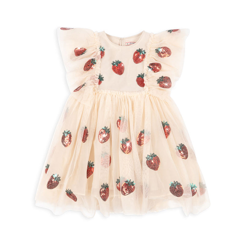 Konges Sløjd - Yvonne frill dress - Strawberry | Scout & Co