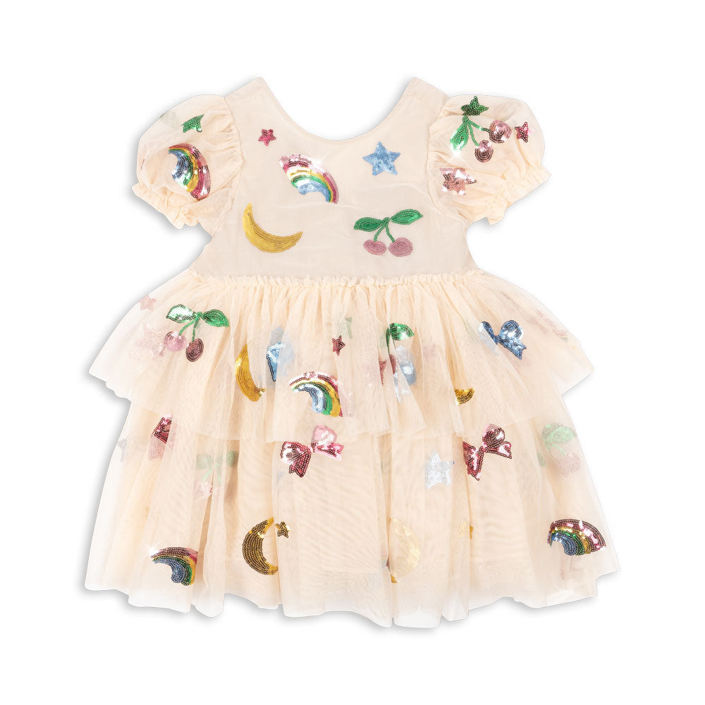 Konges Sløjd - Yvonne puff dress - Rainbow Twinkle | Scout & Co