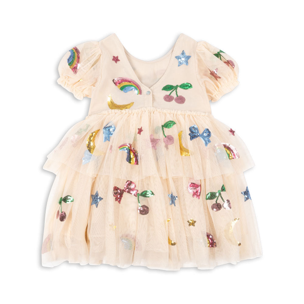 Konges Sløjd - Yvonne puff dress - Rainbow Twinkle | Scout & Co