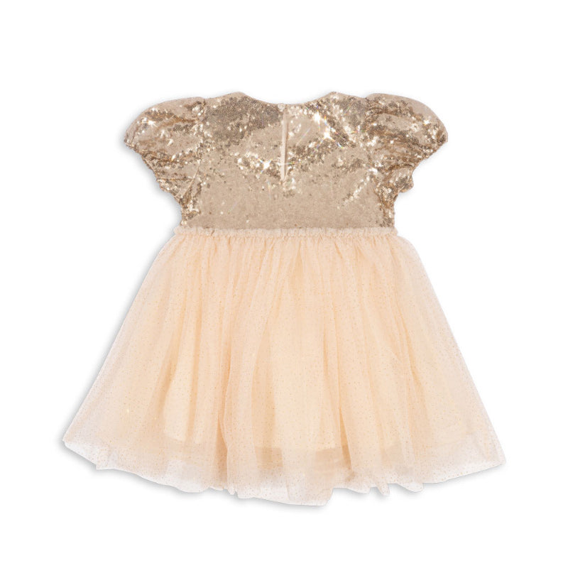 Konges Sløjd - Starla puff sleeve dress - Gold blush | Scout & Co