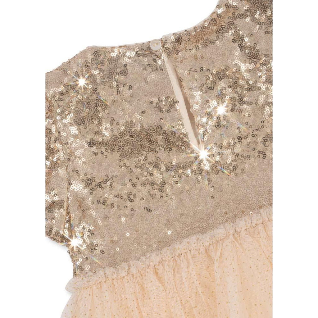 Konges Sløjd - Starla puff sleeve dress - Gold blush | Scout & Co