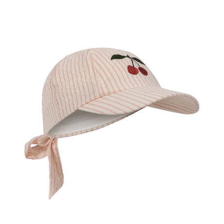 Konges Sløjd - Ellie bow cap - Peony stripe | Scout & Co