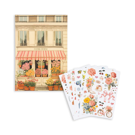Konges Sløjd - Colouring book with stickers - House Of Flowers | Scout & Co
