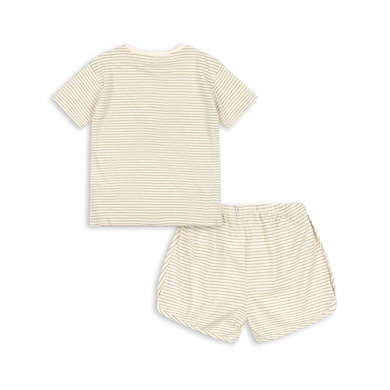 Konges Sløjd - Famo T-shirt + shorts set - Tea stripe | Scout & Co