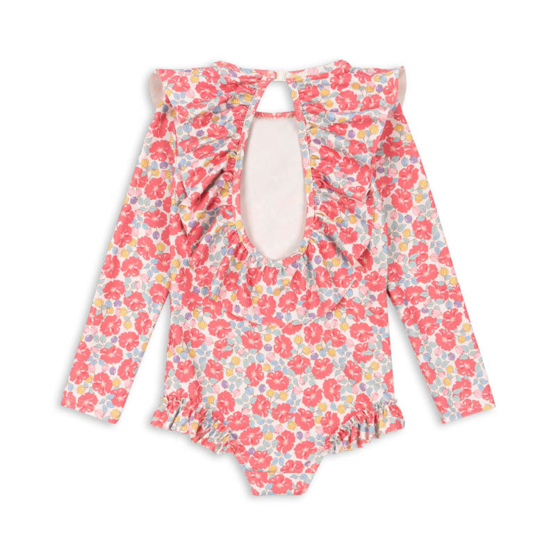 Konges Sløjd - Manuca long-sleeved UV swimsuit - Rose Anglaise | Scout & Co