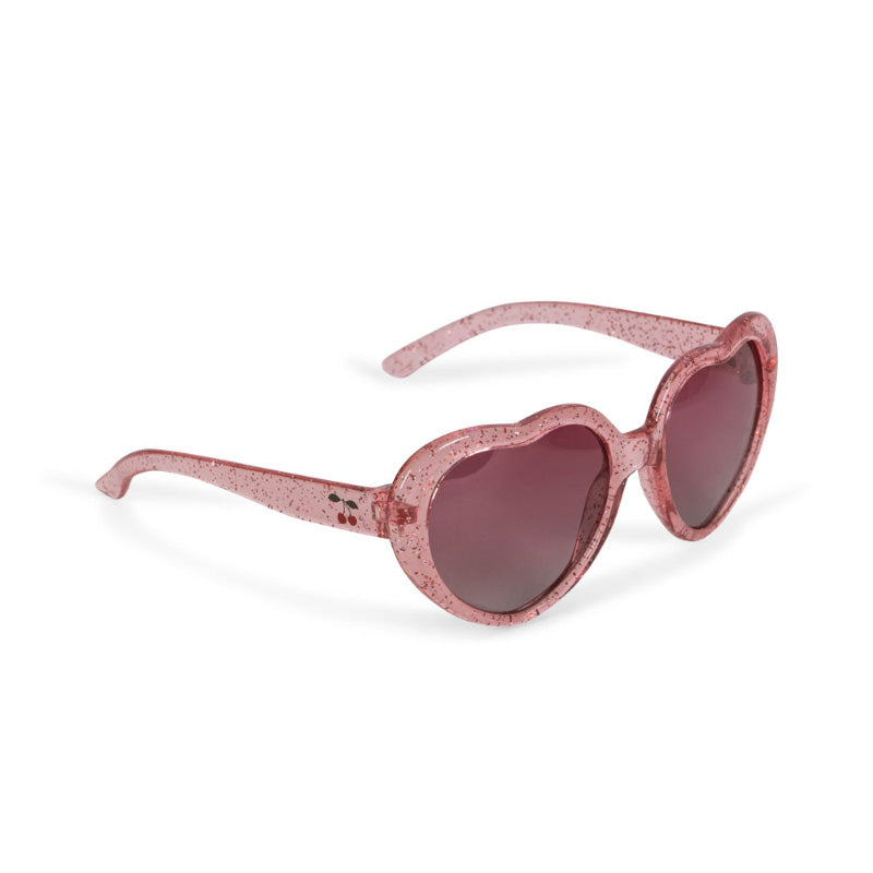 Konges Sløjd - Heart sunglasses - Junior - Cherry Glitter | Scout & Co