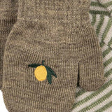 Konges Sløjd - Filla mittens - 2 pairs - Lemon / Stripe | Scout & Co