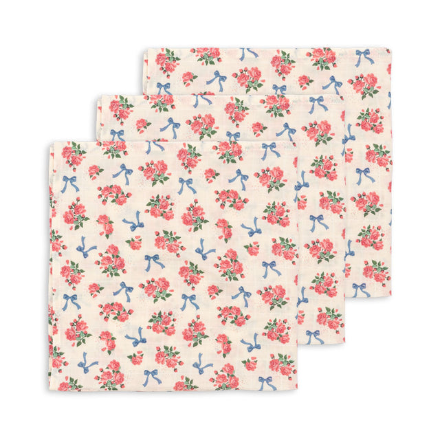 Konges Sløjd - Muslin cloths 3 pack - Bella Rosita | Scout & Co