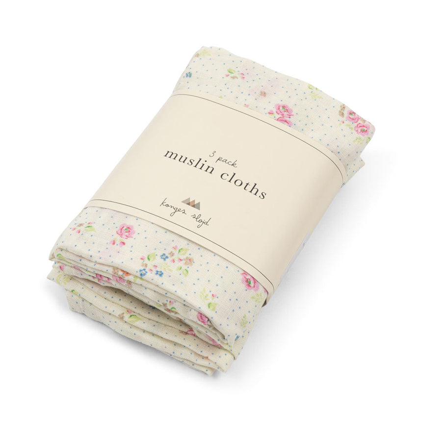 Konges Sløjd - Muslin cloths 3 pack - Nonoka | Scout & Co
