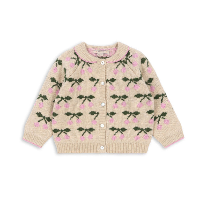 Konges Sløjd - Belou knit collar cardigan - Cherry | Scout & Co