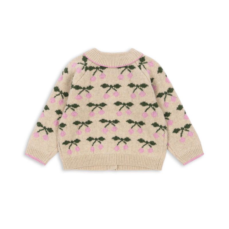 Konges Sløjd - Belou knit collar cardigan - Cherry | Scout & Co