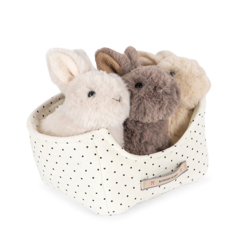 Konges Sløjd - Bunny Love soft toy - set of 3 rabbits | Scout & Co