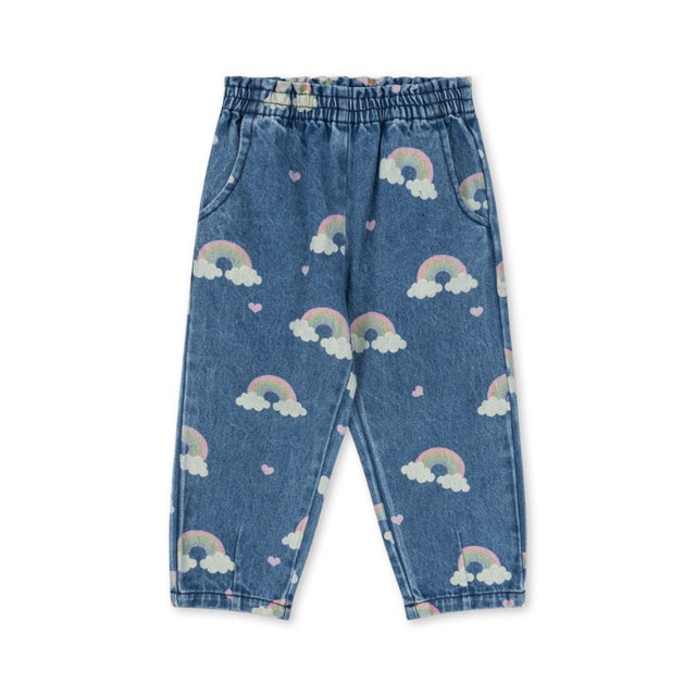Konges Sløjd - Magot denim frill pants - Rainbow | Scout & Co