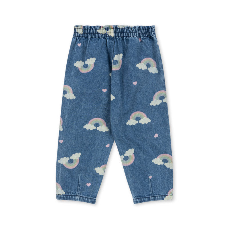 Konges Sløjd - Magot denim frill pants - Rainbow | Scout & Co