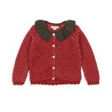 Konges Sløjd - Strawberry knit cardigan - Barbados Cherry